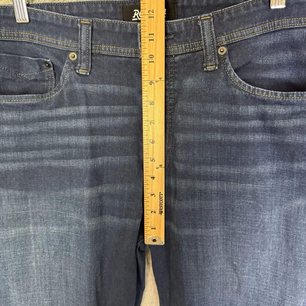 Revtown Sharp Jeans 36x29 Straight Leg Stretch Blue Dark Wash Decade Denim Pants